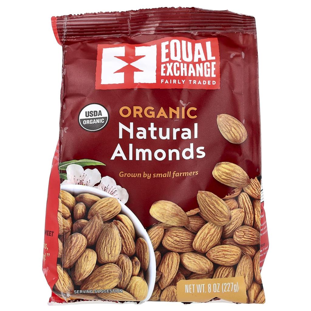 Equal Exchange Organic Raw Almonds, 8 Oz (227 G)