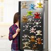 3Pcs Plush Animal Refrigerator Magnet Home Office Kitchen Locker Refrigerator Stuffed Cartoon Animal
