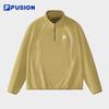 Fila Женская плюшевая трикотажная футболка с длинным рукавом FUSION
