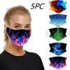 5pc Mouth for Protection Face Mask Washable Earloop Mask