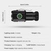 High Power 3 LED Mini LED Flashlight 2000LM SST20 Portable EDC Torch TYPE-C Rechargeable IPX6 Camping Lantern with Tail Magnet