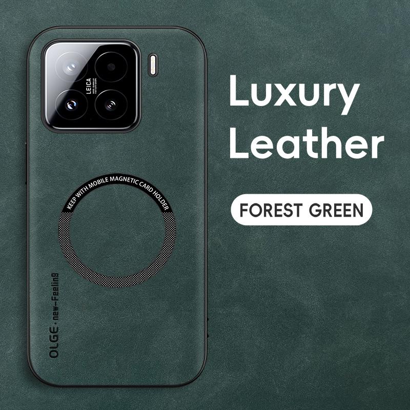 Magnetic Retro Leather Soft Case For Xiaomi 15 Pro Xiaomi15 Pro 5G Wireless Charging Phone Case Cover