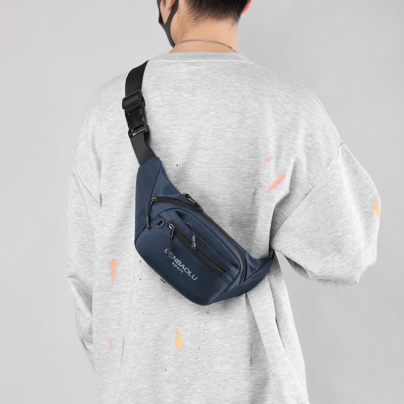 Men's Crossbody Bag Large Capacity Waist Bag Multifunctional Chest Bag