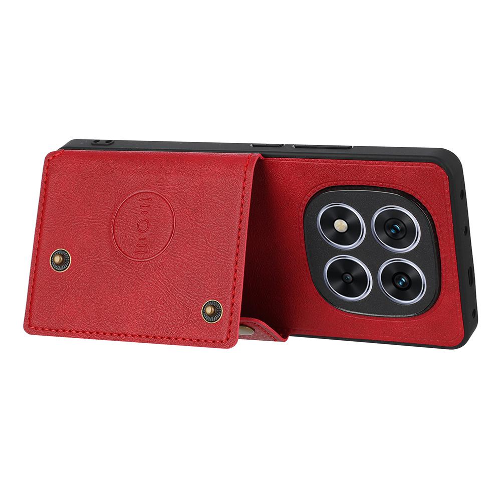 Для Xiaomi Poco M8 Pro 5G/Redmi Note 15 Pro+ 5G (Глобальный) Чехол с отделениями для карт, подставкой, из кожи + ТПУ, чехол для телефона