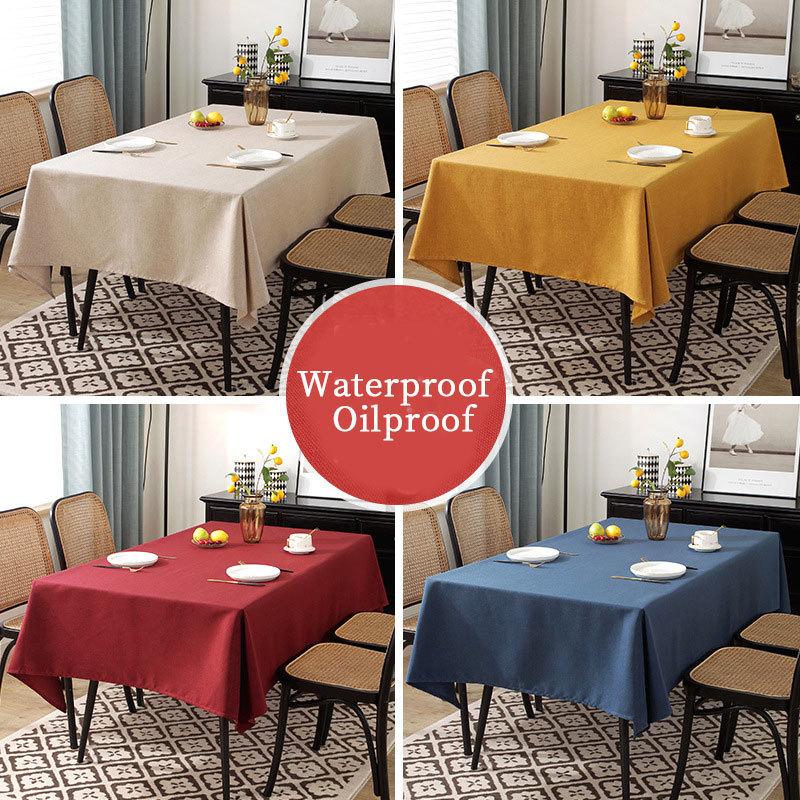 WaterProof Decorative Table Cloth Rectangular Tablecloths Dining Table Cover Simple and Modern TableCover Clot