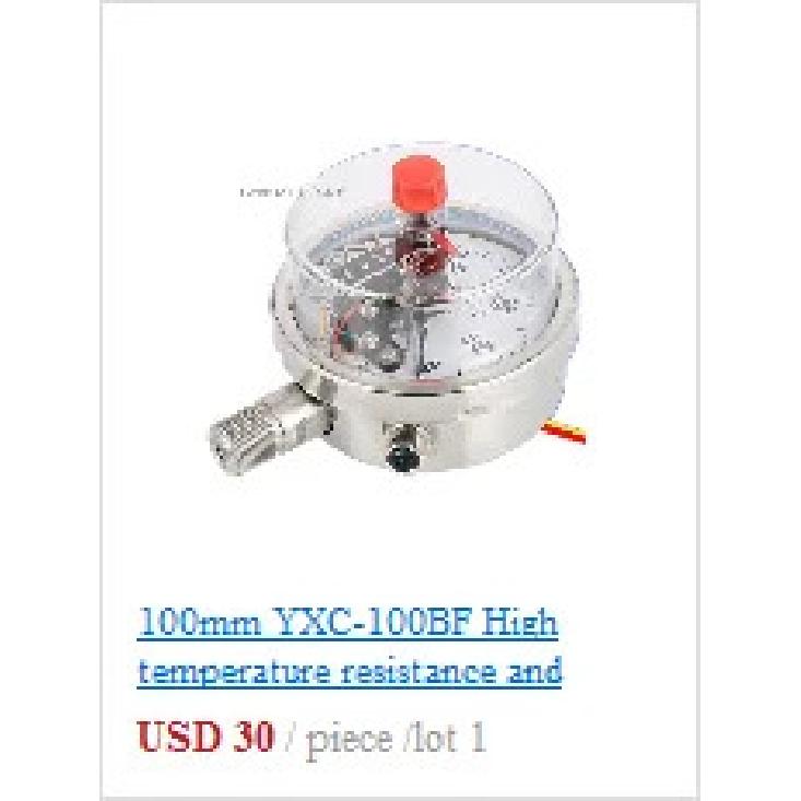 10PCS YN40Z Shock-proof Pressure Gauge 40mm M10*1 1/8 Water Oil Hydraulic Oil Pressure Negative Rressure Vacuum