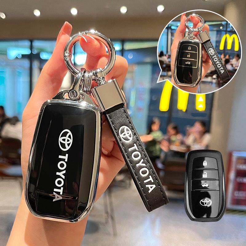 Модный TPU чехол для автомобильного ключа, полный чехол для Toyota CHR Hilux Fortuner Land Cruiser 200 Camry Corolla Crown RAV4 Highland Аксессуары