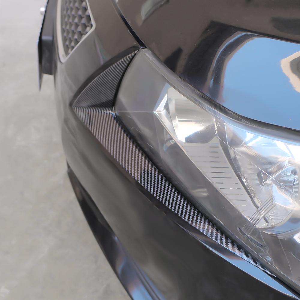 Накладка на фару для Chevrolet Cruze Седан Хэтчбек 2009-2014 Декоративная полоса фары Узор карбонового волокна Автомобильные наклейки