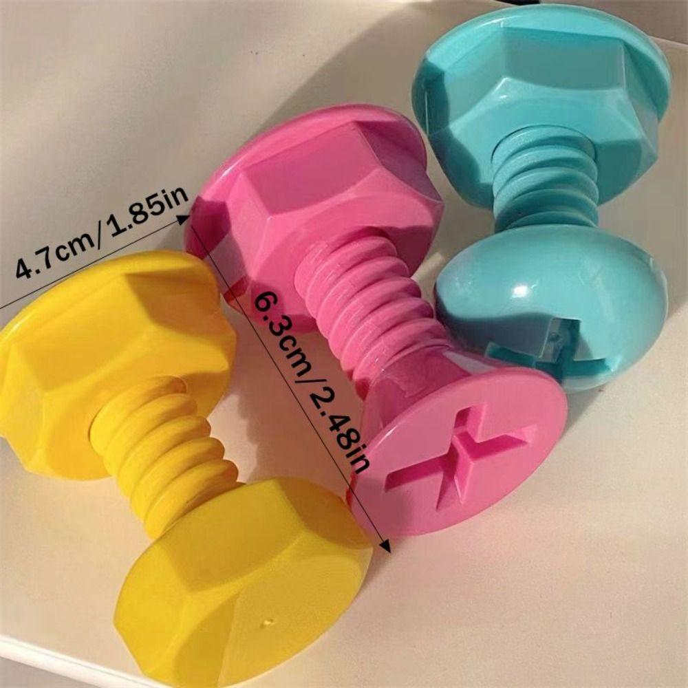 Candy Color Screw Hook Self-adhesive Decorative Hooks New Wall Hook