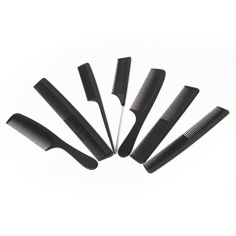 Женские длинные волосы, парикмахерская подставка с заостренным хвостом, бытовые мелкие зубы, плотная профессиональная пластиковая расческа для волос, расческа для укладки.