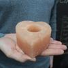 Himalayan Salt Heart Candle Holder - Medium