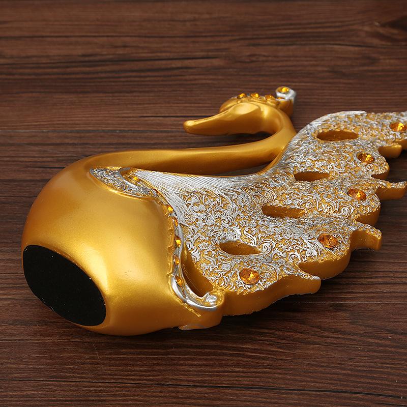 Couple Swan Ornament Resin Art Animal Figurines Modern Light Luxury Home Decor Living Room TV Cabinet Desktop Wedding Decoration