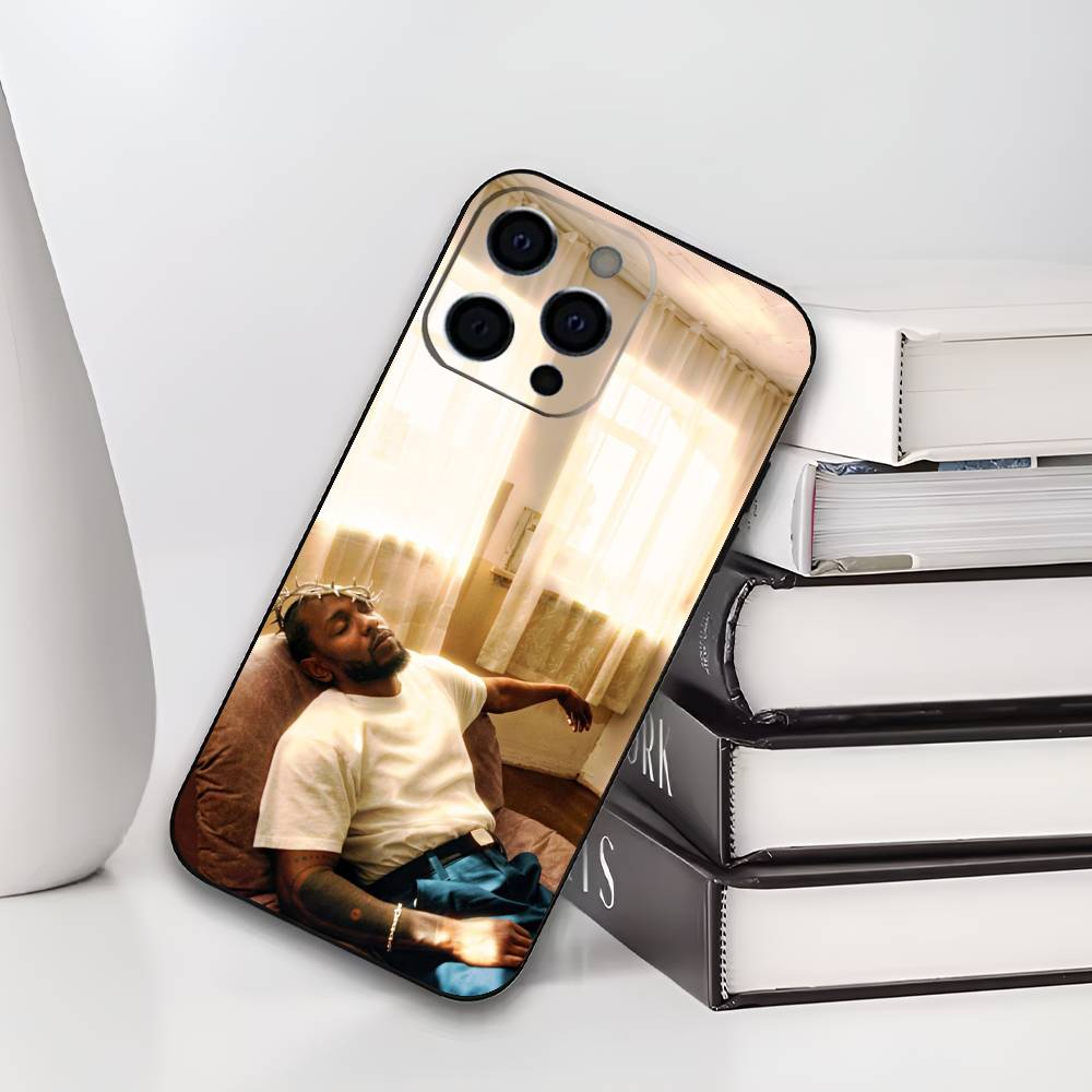 Чехол для телефона K-kendrick L-Lamar Для iPhone 17,16,15,14,13,12,11 Plus,Pro Max,XS,Мягкий черный чехол