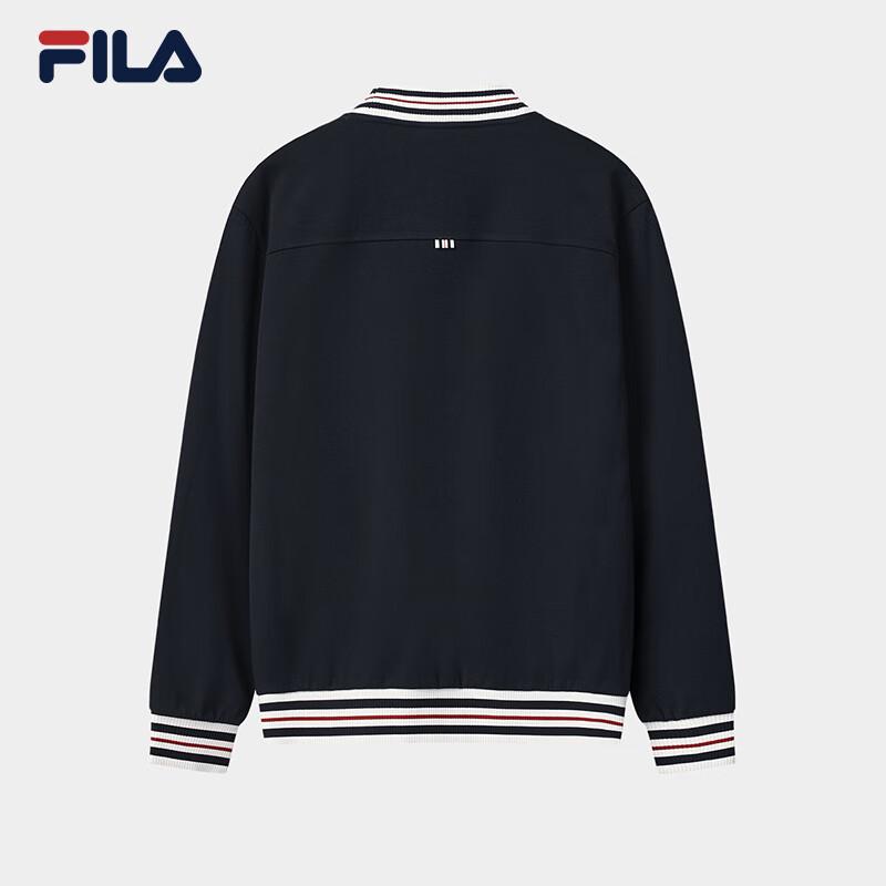 Fila Мужской вязаный повседневный кардиган с длинным рукавом для бизнеса