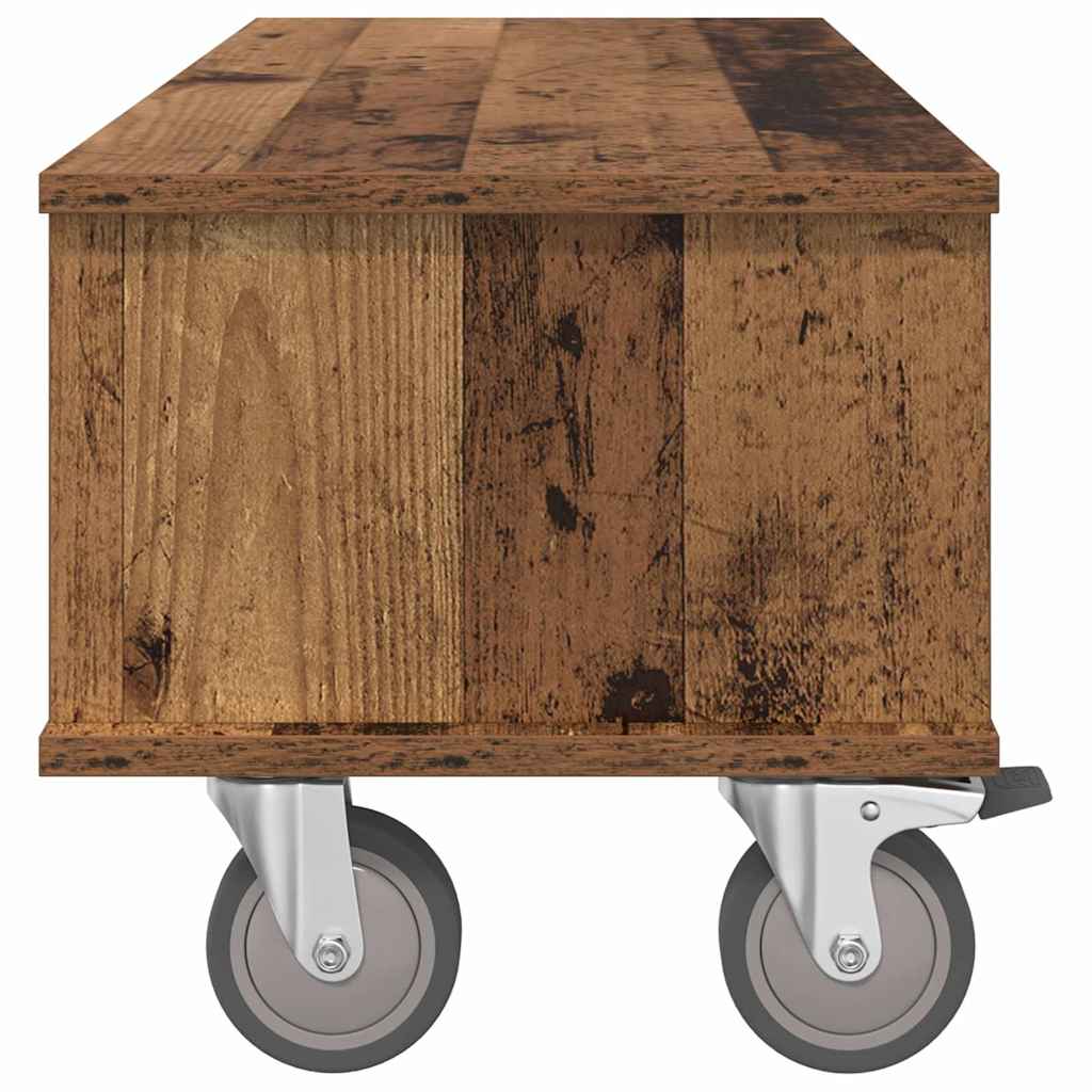 TV Stand Reclaimed Wood Look 100 x 35 x 35 cm Engineered Wood