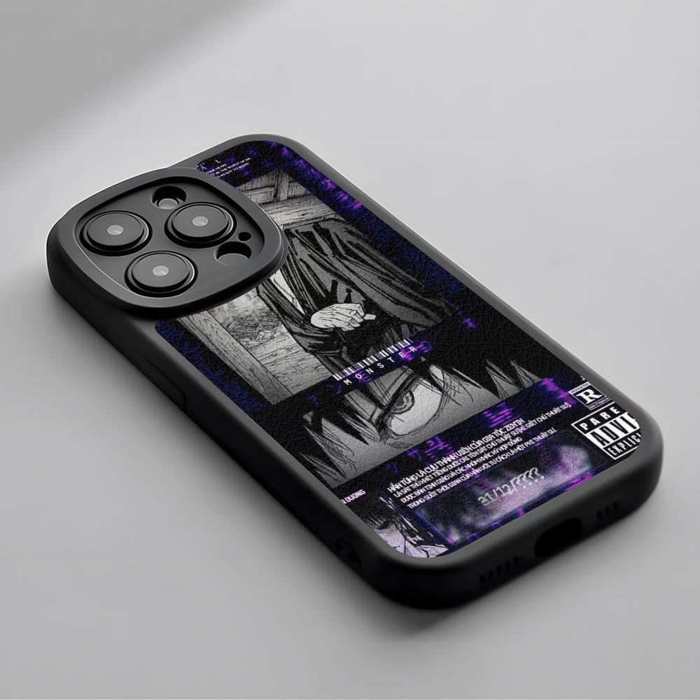 Супер крутой чехол для телефона с Тодзи Фусигуро из аниме для iPhone 16 15 14 13 12 11 Plus Pro Max Роскошный силиконовый чехол из натуральной кожи черный