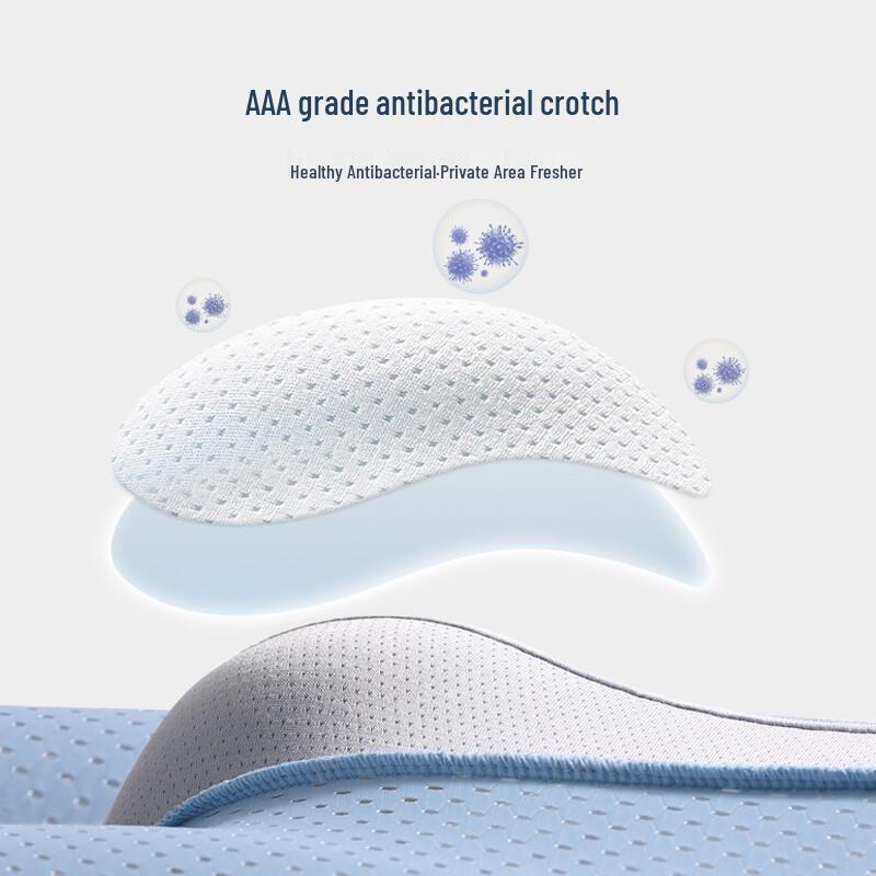 LANGSHA Мужские антибактериальные боксеры-брифы из ледяного шелка и сетки