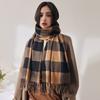 Women's Scarf Plaid Warm Long Shawl Autumn Winter