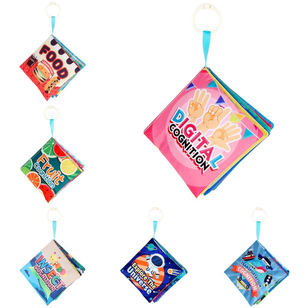 Ткань Младенческая Мягкая Ткань Книга Детские Ранние Познавательные Принадлежности Образовательные