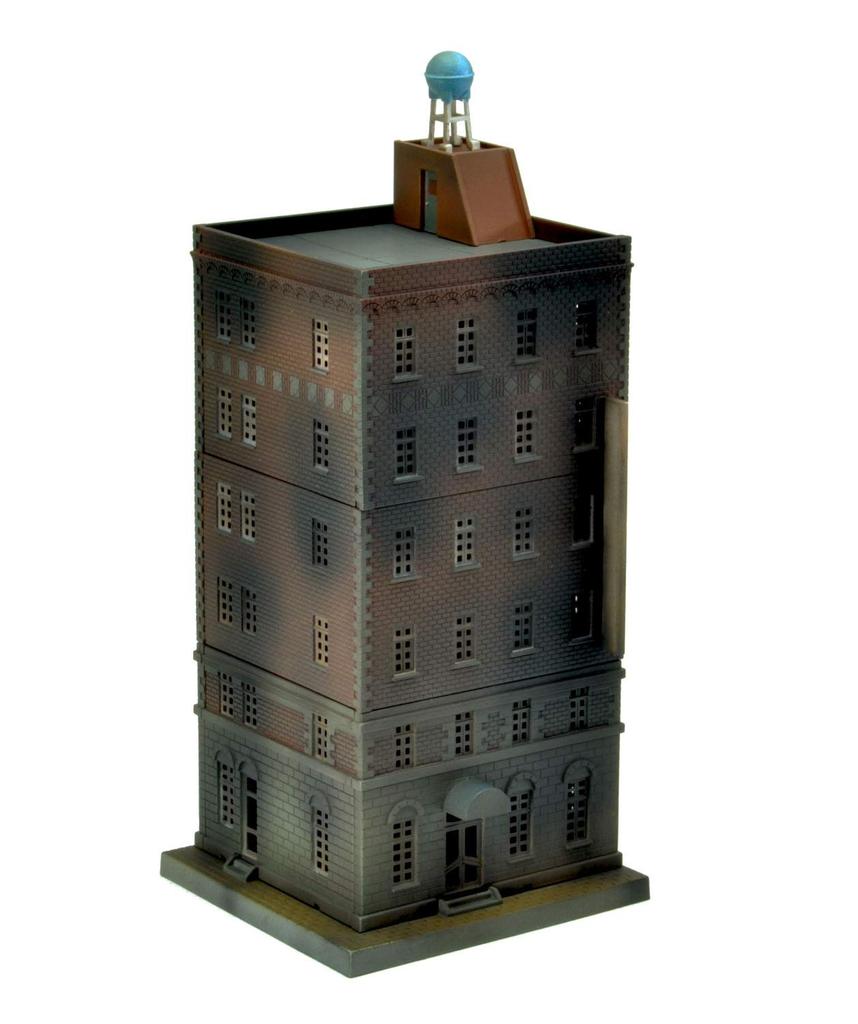 TOMYTEC 1/144 Geocolle Combat Series DCM05 Battlefield Building A Pre-Painted Plastic Model Kit 314592