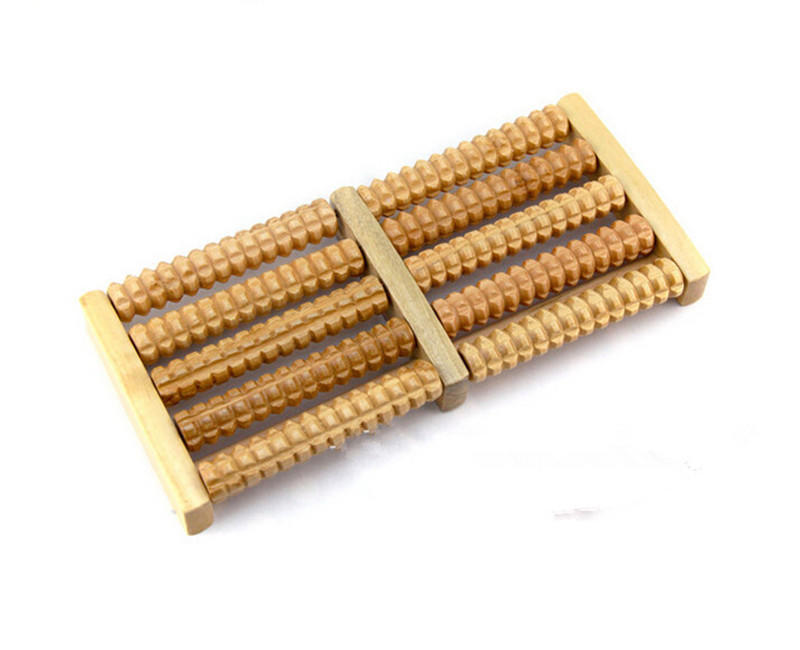 5 Raw Wooden Wood Roller Foot Massager Stress Relief Healththerapy Relax Massage