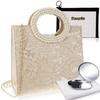 Party Bag Wedding Bag Large 2way Lace Ladies Handbag Shoulder Bag Reception Bouque [Reussite] Invitation/Perle