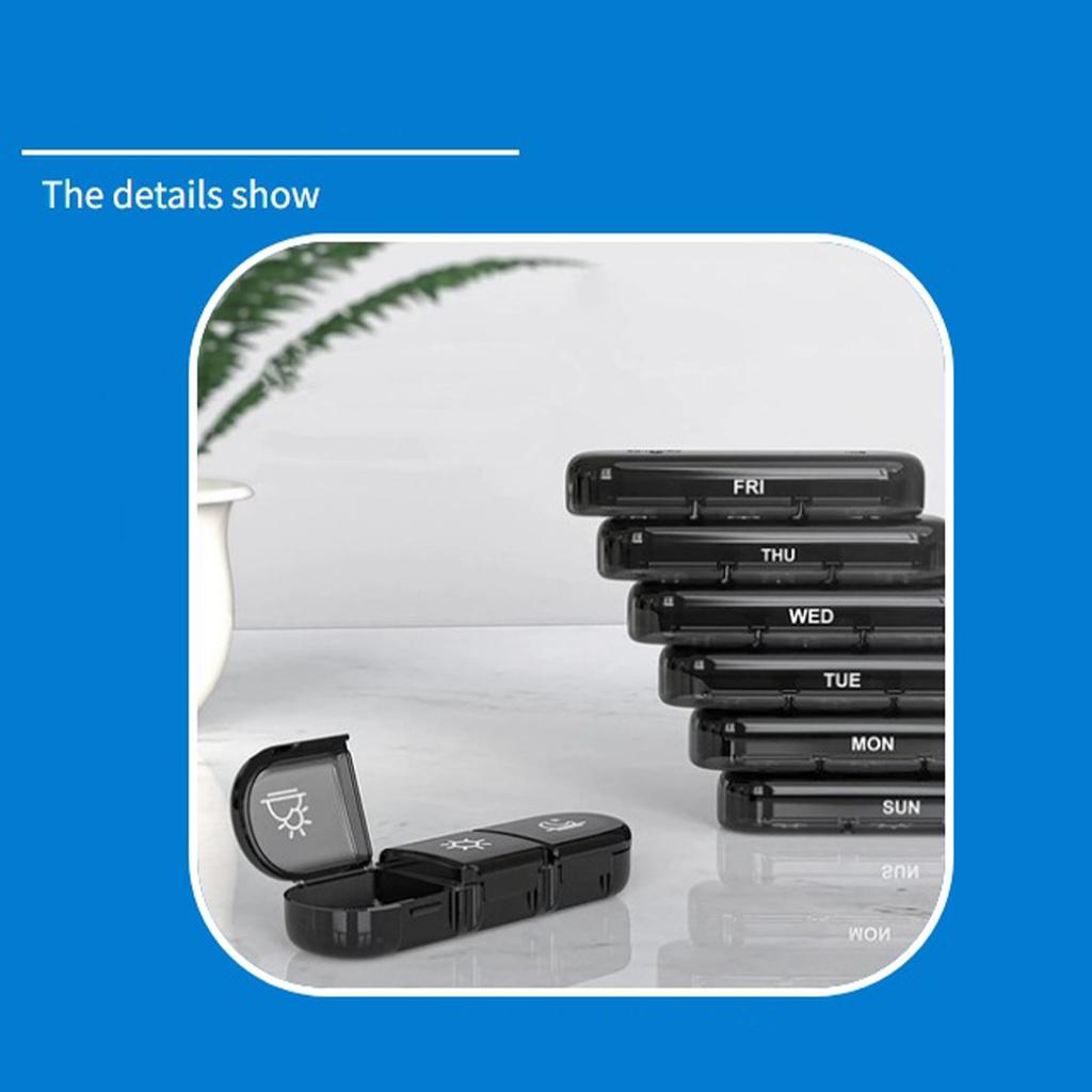 Еженедельный органайзер для лекарств 3 раза в день, большой, на 7 дней, ежедневный планировщик лекарств, контейнер, кейс 21