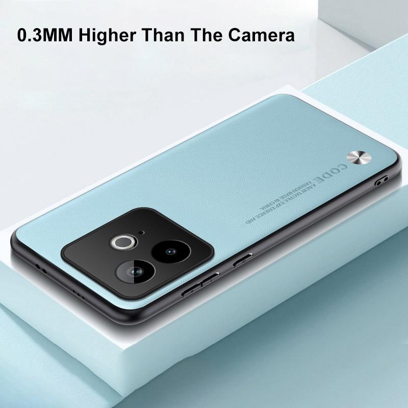 Luxury PU Leather Case For Realme GT7 GT 7 T Back Cover Silicone Shockproof Full Protection Phone Case For Realme GT 7T GT7T 5G