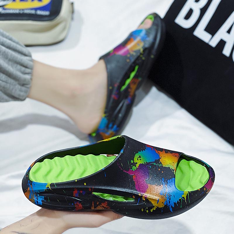 Летние нескользящие износостойкие дышащие повседневные сандалии и тапочки Модные легкие тапочки из ЭВА Пляжная обувь