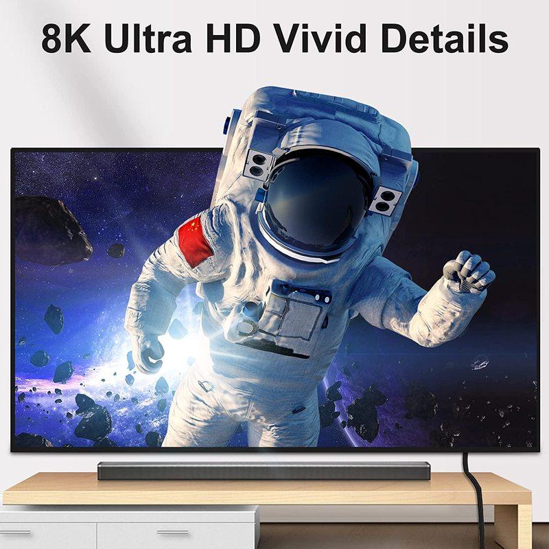 8K 60Hz DisplayPort 1.4 Cable DP to DP Cable 4K@144Hz 2K@240Hz HDR Video Display Port 1.4 Cord FreeSync G-Sync Gaming Monitor