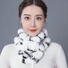 Fur Scarf Winter Warm Thickened Double-sided Wool Scarf Ruffled Edge Wooden Ear Edge Female Fur Collar