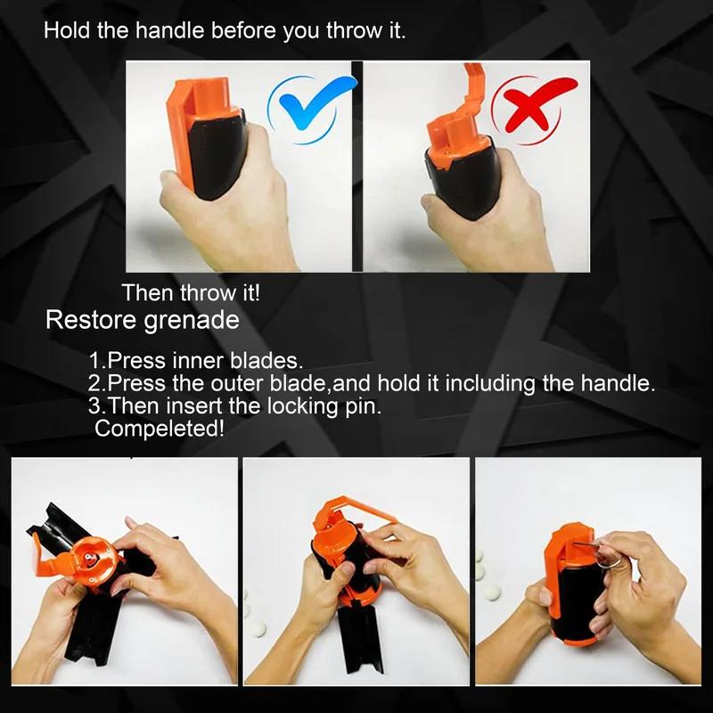 Тактическая игрушечная граната для игр с гелевыми шариками CS, для развлечений на открытом воздухе, игрушечная граната с водяным шариком, прочная пластиковая модель с выбросом и кольцом