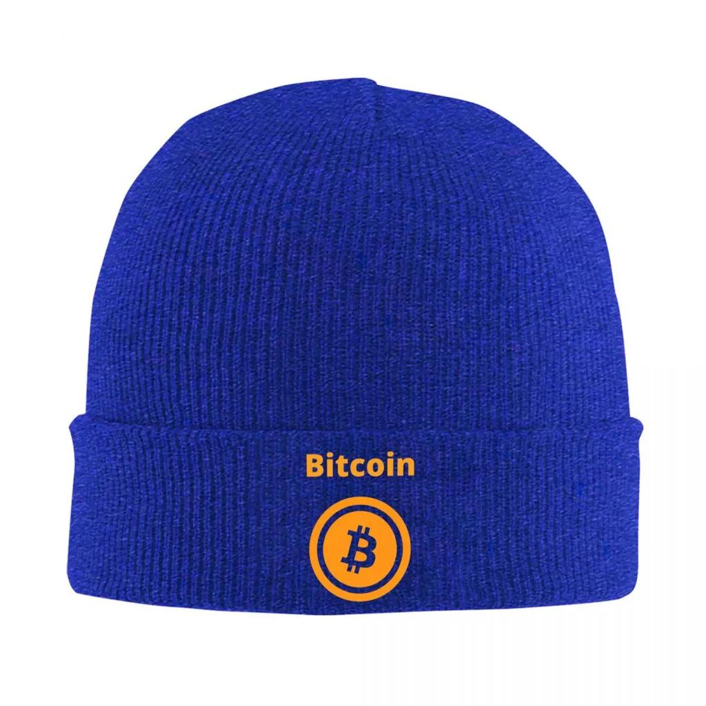 Биткоин BTC Криптовалюта Теплая вязаная шапка Модная шапка-бини Осень Зима Уличные шапки-бини для унисекс взрослых