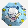 1pc Pochacco Ice Cream Cone Umbrella - Automatic Open/Closed Outdoor Umbrella with 8-Bone Iron Frame, Perfect for Fans, Travelers, Daily Use, and Fest