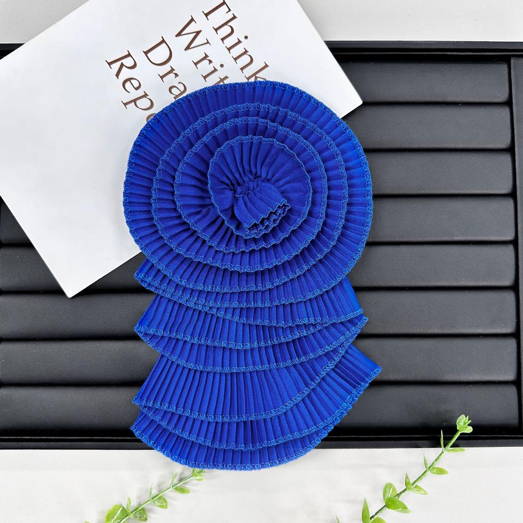 Нежный многоцветный шифоновый цветок многослойная плиссированная тканевая наклейка крафт цветок свадебное платье платье топ декоративные аксессуары