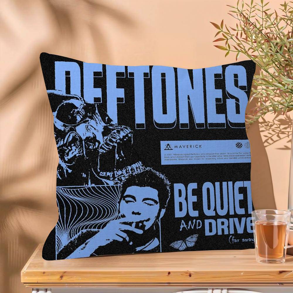 Inspired Band Themed DDeftones Cushion Cover Inches Farmhouse Decor Home Throw Pillow Covers for Couch Decorations