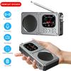 Портативный FM-радио MP3 Беспроводной BT5.4 Bluetooth-динамик с ЖК-экраном Часы Тексты песен Дисплей Антенна AUX вход, TF карта, видео