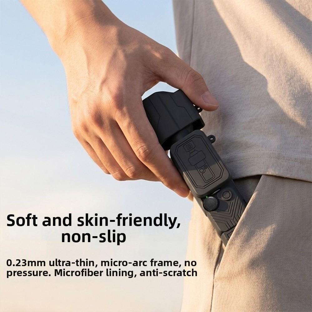 5PCS/Set Shock Absorbing Silicone Protective Case for DJI Osmo Pocket 4 Outdoor Photography