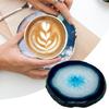 Polished Dyed Coaster Compact Stone Natural Agate Sliced Coaster Desktop Decor