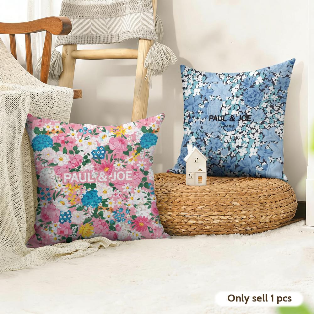 Ppaul Classic Jjoe Cushion Cover Natural Linen Organic Fabric DoubleSided Printing Couch Pillow Covers Home Decor