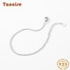 Tancise 925 Sterling Silver Bracelet Jewelry Geometric Bead Chain Link Bracelets Fashion Fine Wedding Gift for Girlfriend Women
