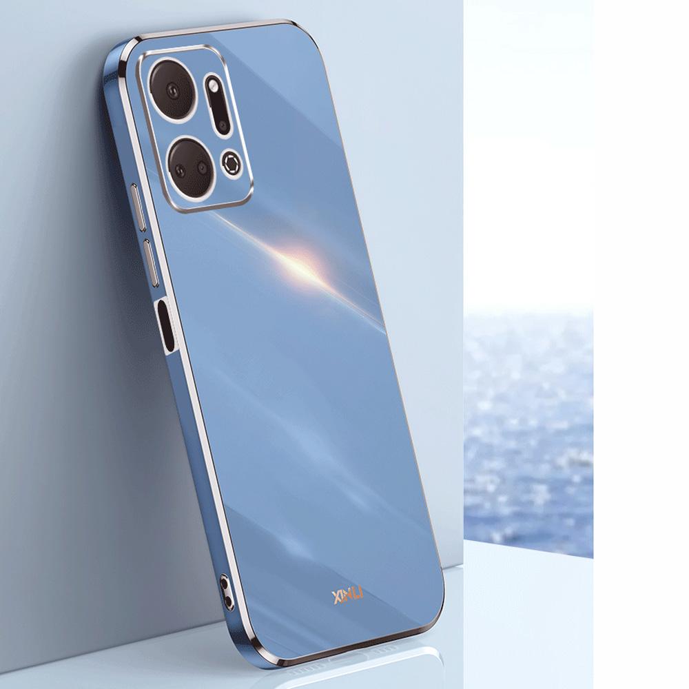 For Honor X7A Case Luxury Square Plating RKY-LX1, RKY-LX2, RKY-LX3 Phone Case ShockProof Silicone Back Cover Fundas