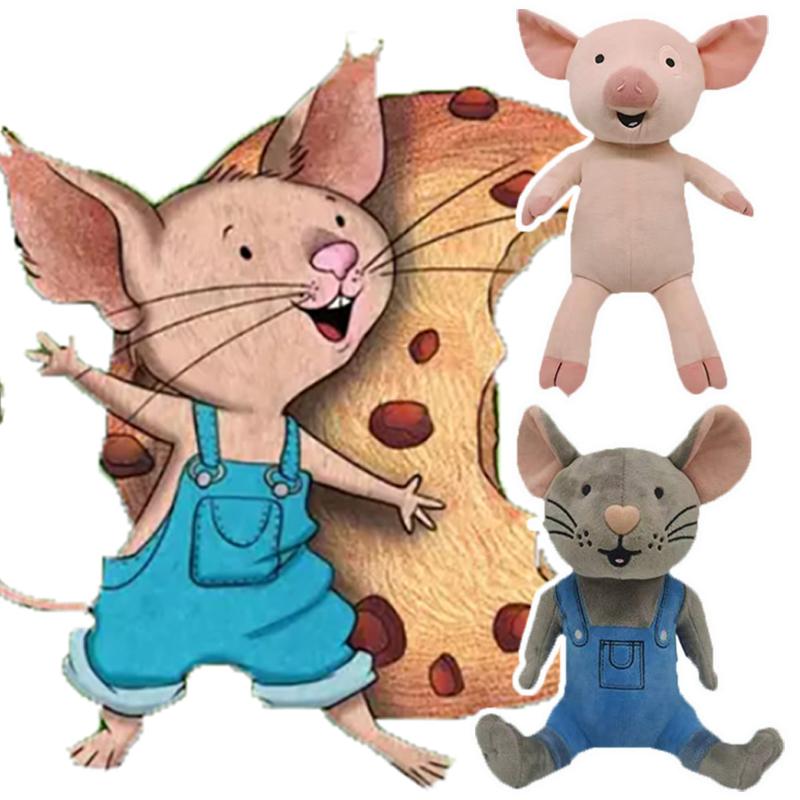 Anime If You Give A Mouse A Cookie Plush Toys Cartoon Pig Mouse Educational Stuffed Doll Plushie Animals Birthday Christmas Gift