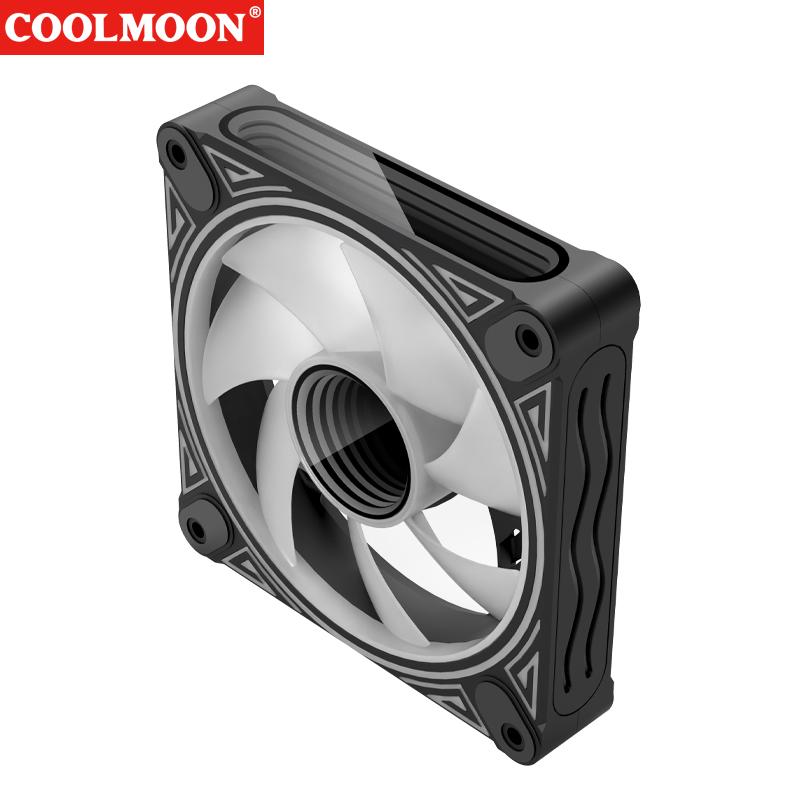 120-мм вентилятор охлаждения корпуса, 23 дБ, 30 светодиодов, светящийся, 5 В, 3-контактный ARGB для настольного компьютера