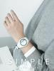 Unisex Watch with Rubber Strap, Water Resistant, Easy to Read, White, for Testing