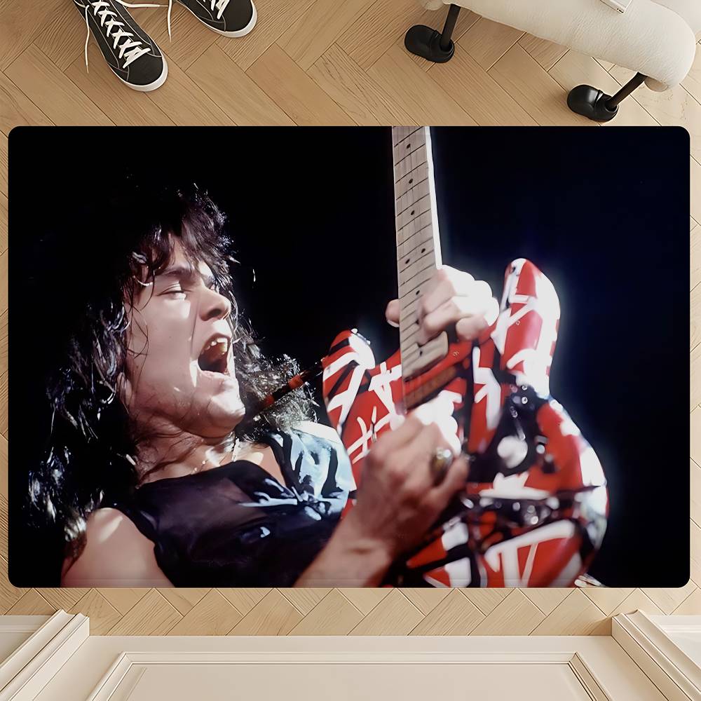 Коврик для входной двери Hard Rock Band V-Van H-Halen Моющийся Нескользящий Коврик для зоны гостиной с диваном и креслами Кухонный Коврик Добро пожаловать