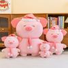 Pajamas Good Night Pig Doll Doll Hat Piglet Plush Toy Children Soothing Sleep Throw Pillow Birthday Gift