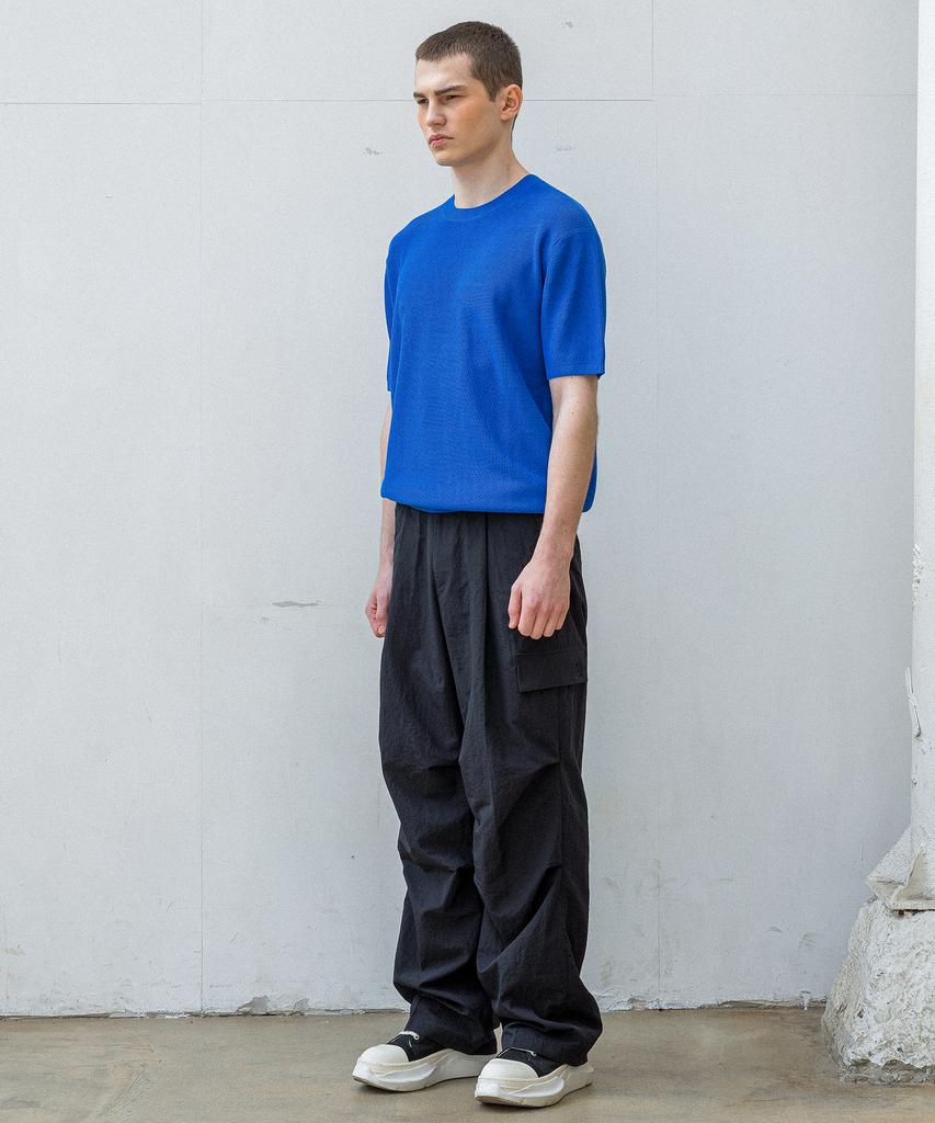 AGENT PEEK Agp Cool Round Half Knit Blue