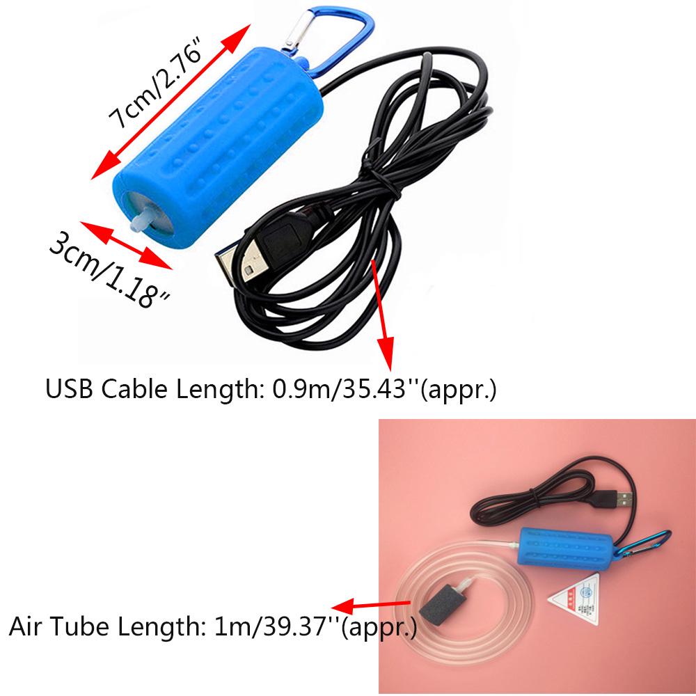 Efficient Mini Aerator Air Pump Aquatic Animals Supplies USB Aquarium Oxygen Pump Fish Tank