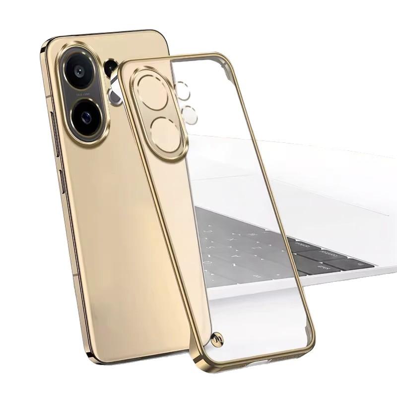 Применимо к чехлу для мобильного телефона vivos11, гальваническое покрытие, прозрачная безрамочная S11ProMini, ультратонкий, противоударный защитный чехол